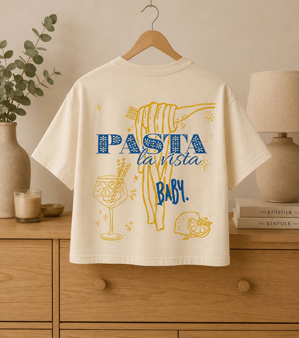T-shirt court col rond PASTA