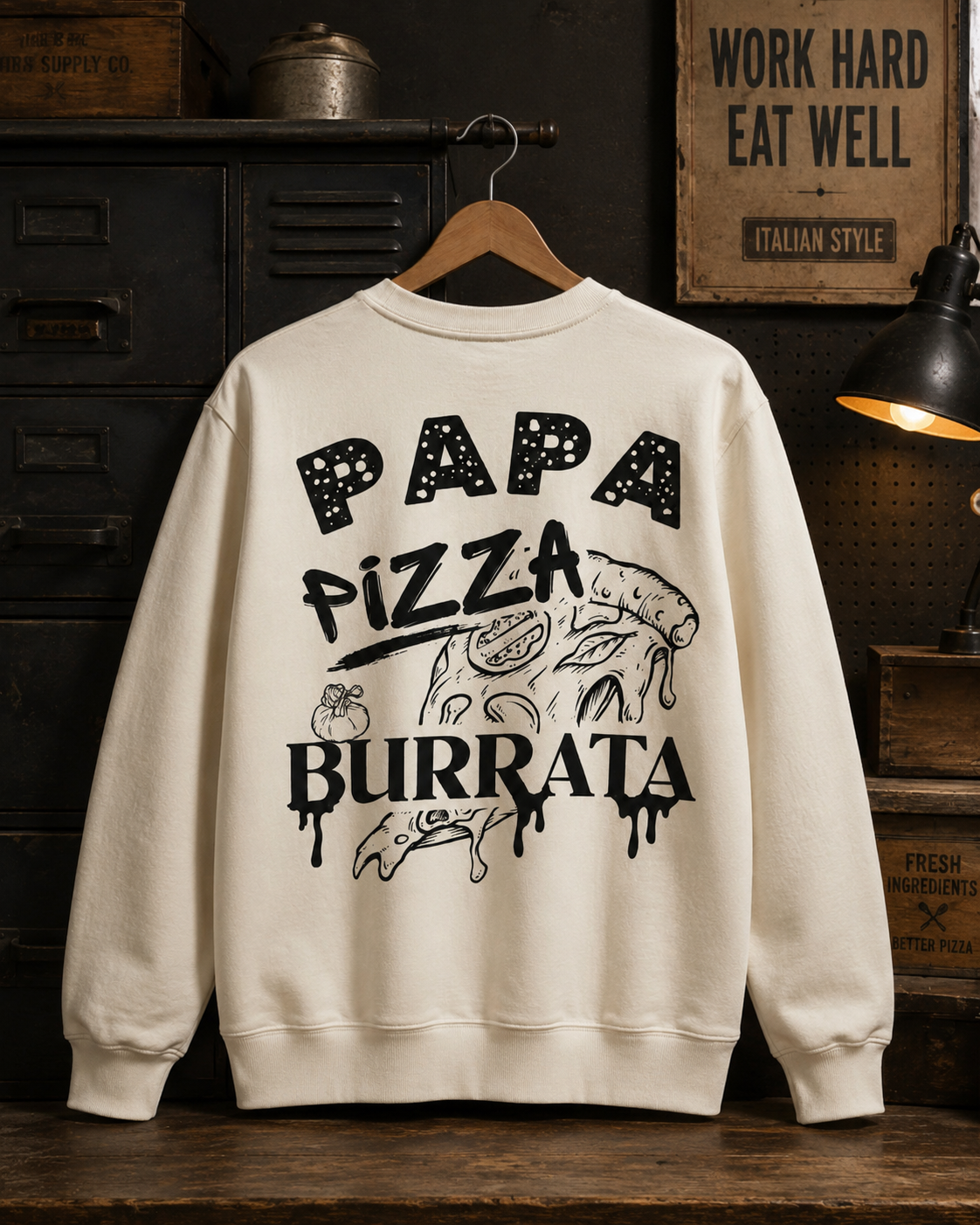 Sweat adulte PAPA PIZZA