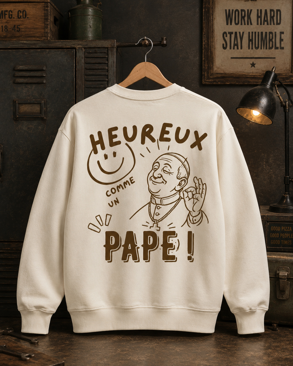 Sweat adulte HEUREUX