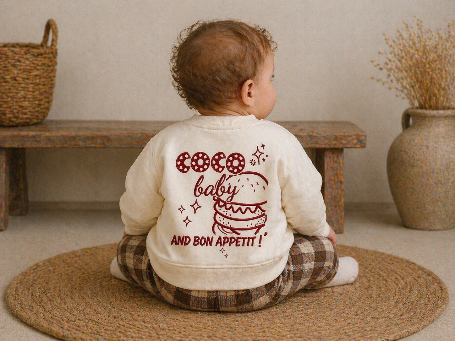 Sweat bébé en coton biologique