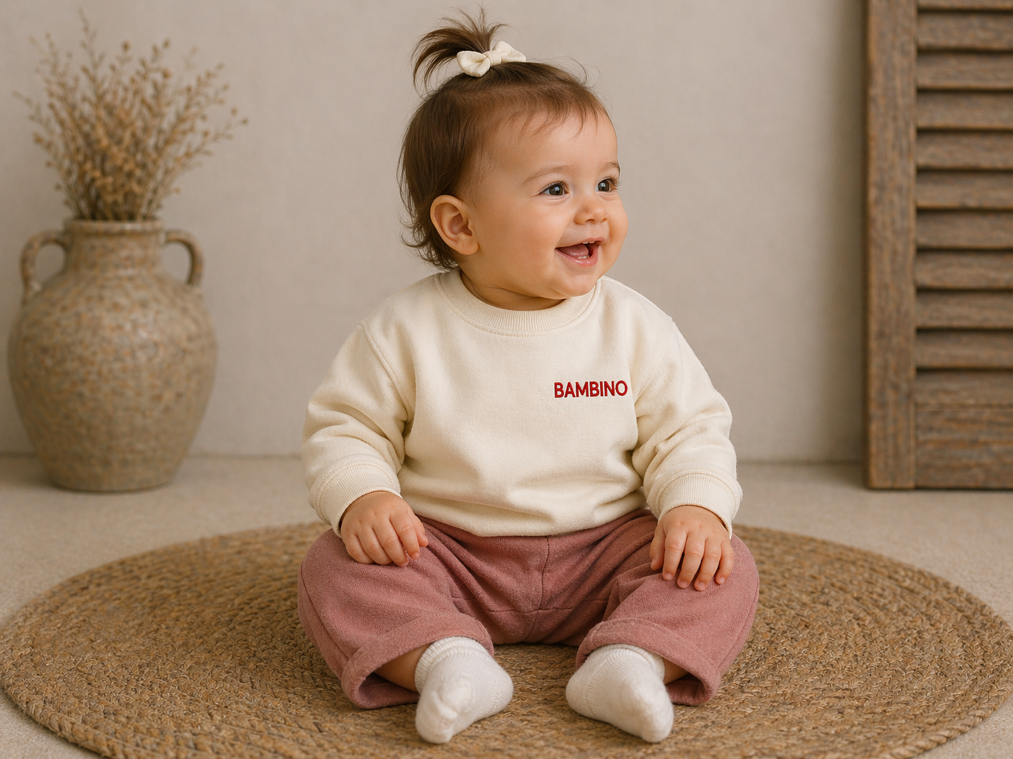 Sweat bébé en coton biologique