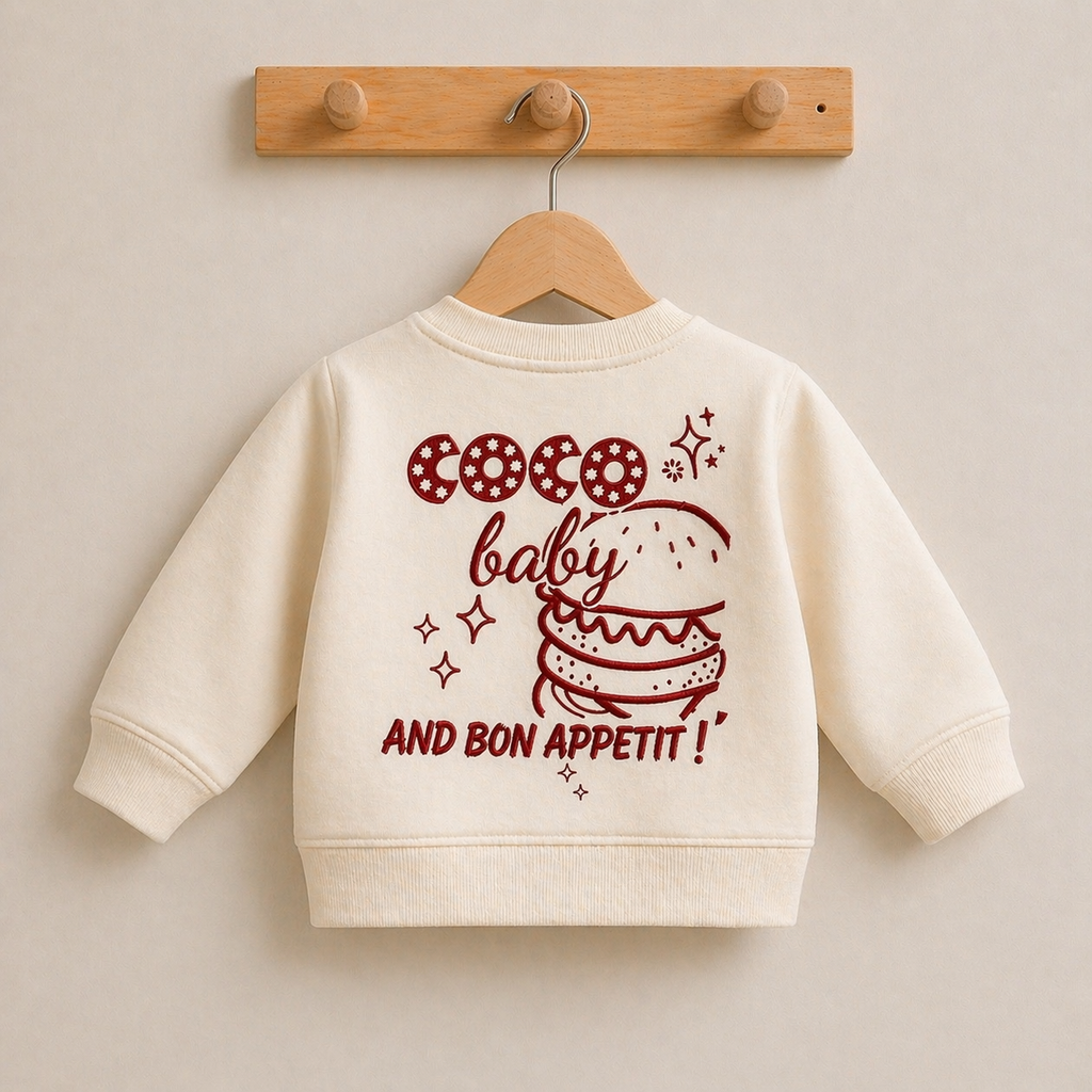 Sweat bébé en coton biologique
